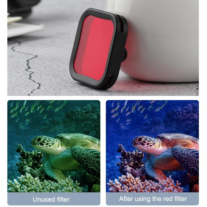 Diving Lens Filter for Dji Action Camera - Red