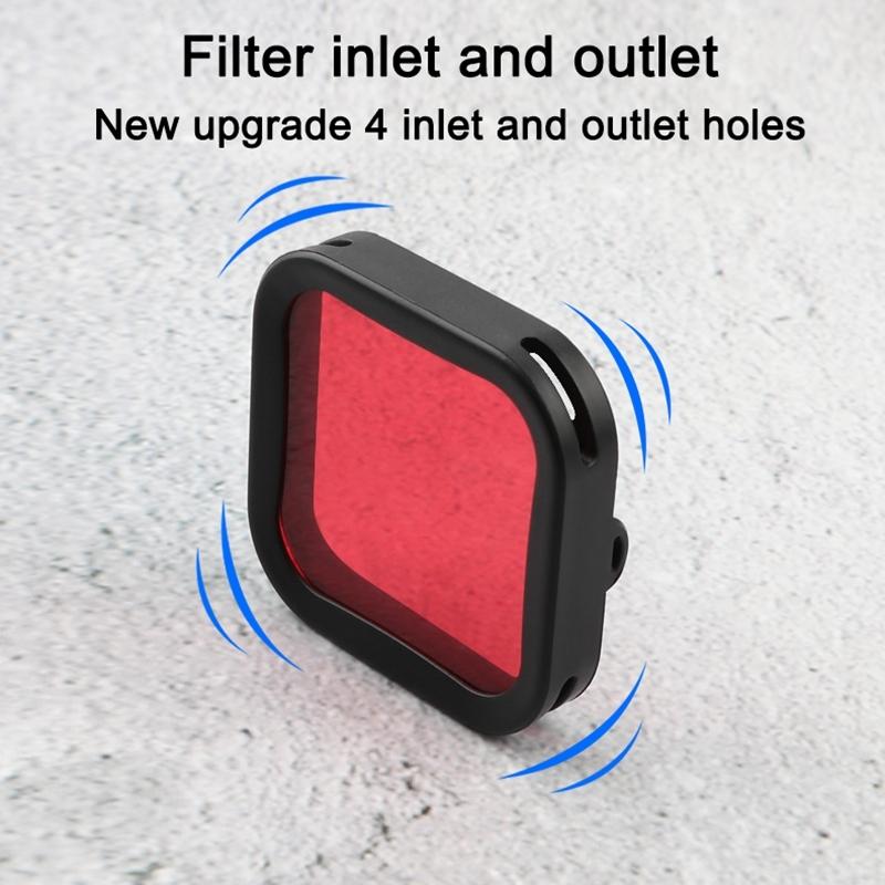 Diving Lens Filter for Dji Action Camera - Red