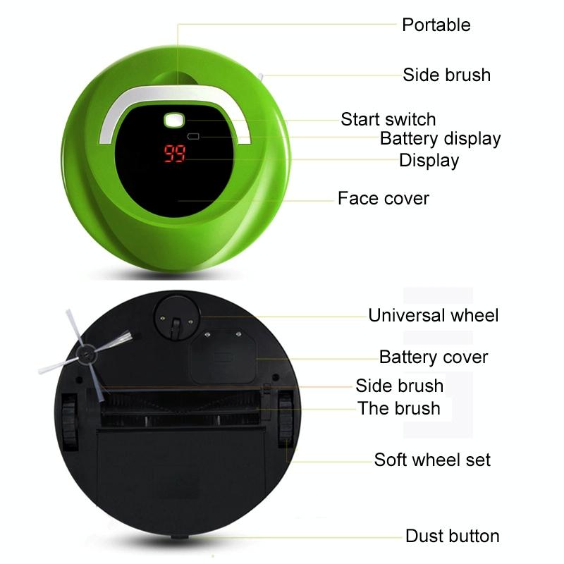 Smart Household Sweeping Robot - Fd-rsw c - Red