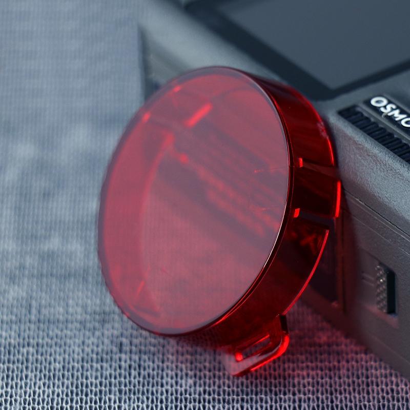 Round Lens Filter for Dji Action Camera - Red