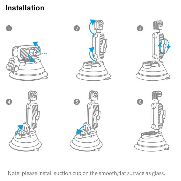Universal Suction Cup Phone Holder for Action Cameras