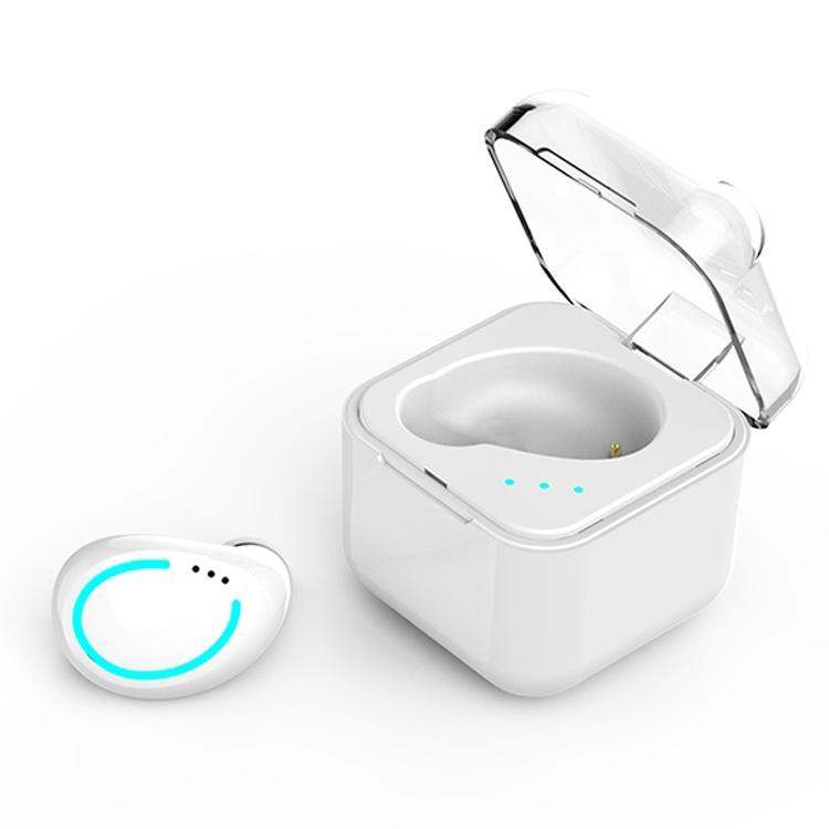 Mini Wireless Bluetooth Earphone with Charging Box - M-b8 - Silver