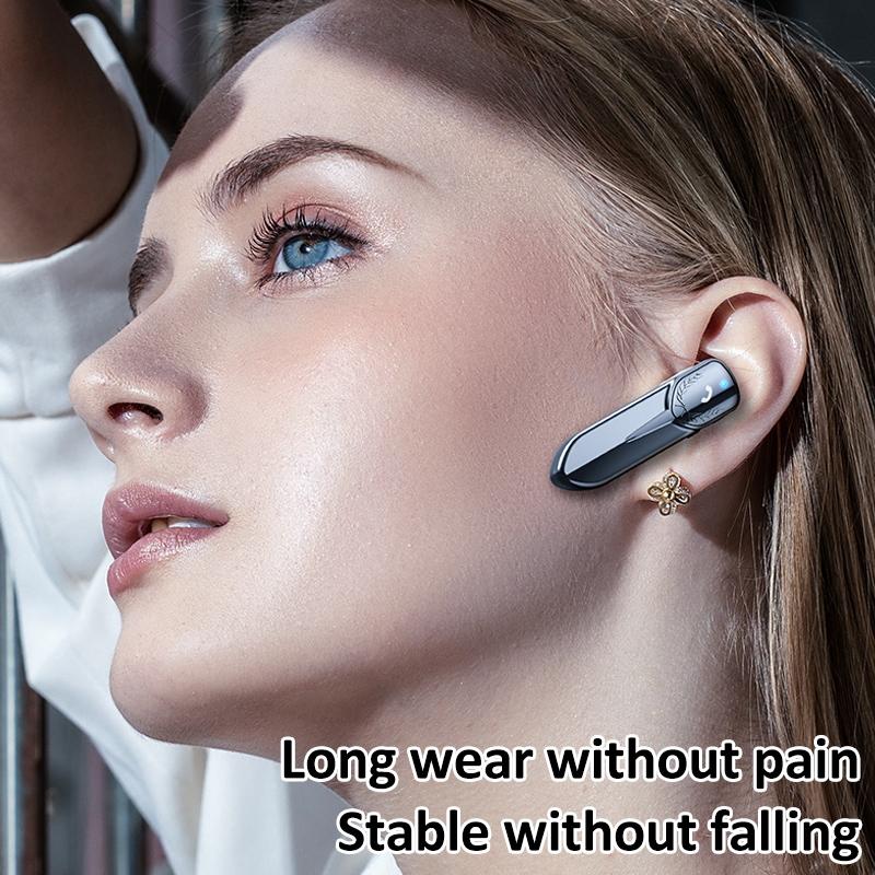 Bluetooth Earphone with Cvc Noise Reduction - Unilateral Design - Silver