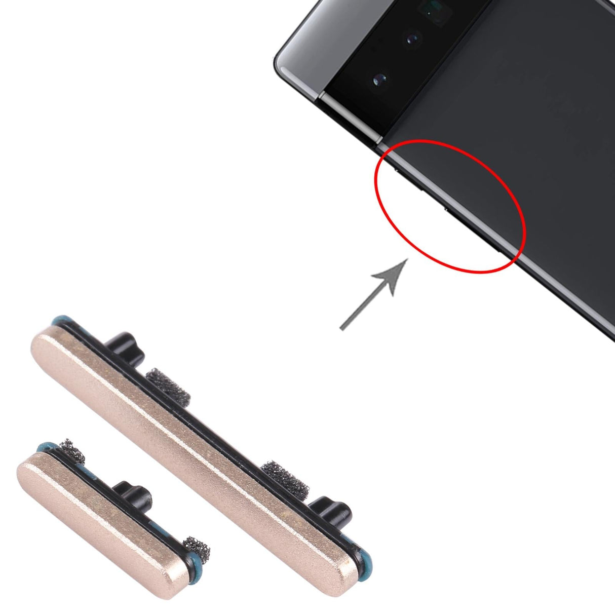 Google Pixel 6 Pro Buttons - Power and Volume Control - Silver