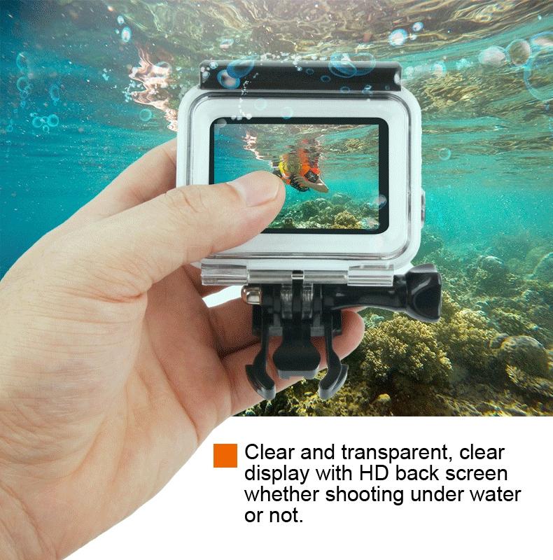 Waterproof Housing Case for Gopro Hero6 / 5 with Touch Screen Back Cover - 45m