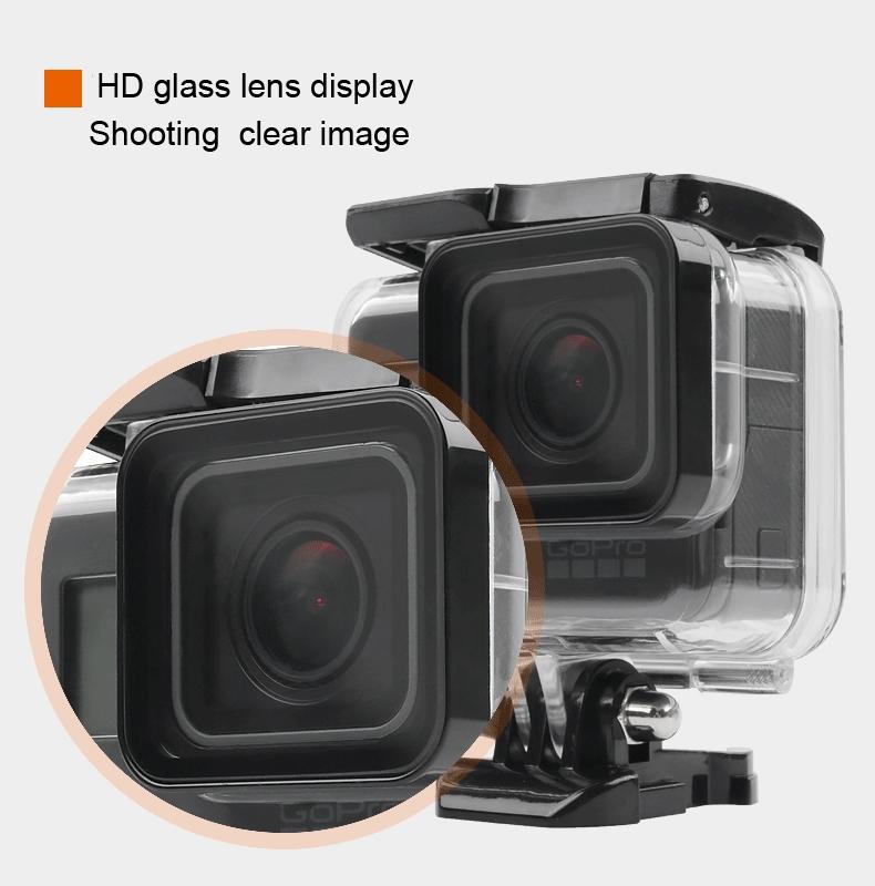 Waterproof Housing Case for Gopro Hero6 / 5 with Touch Screen Back Cover - 45m