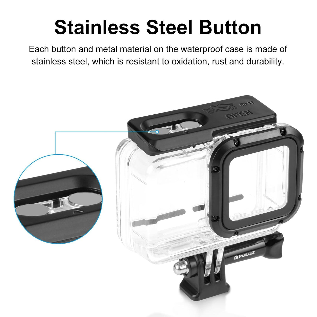 Waterproof 60m Diving Case for Insta360 one r 4k Camera