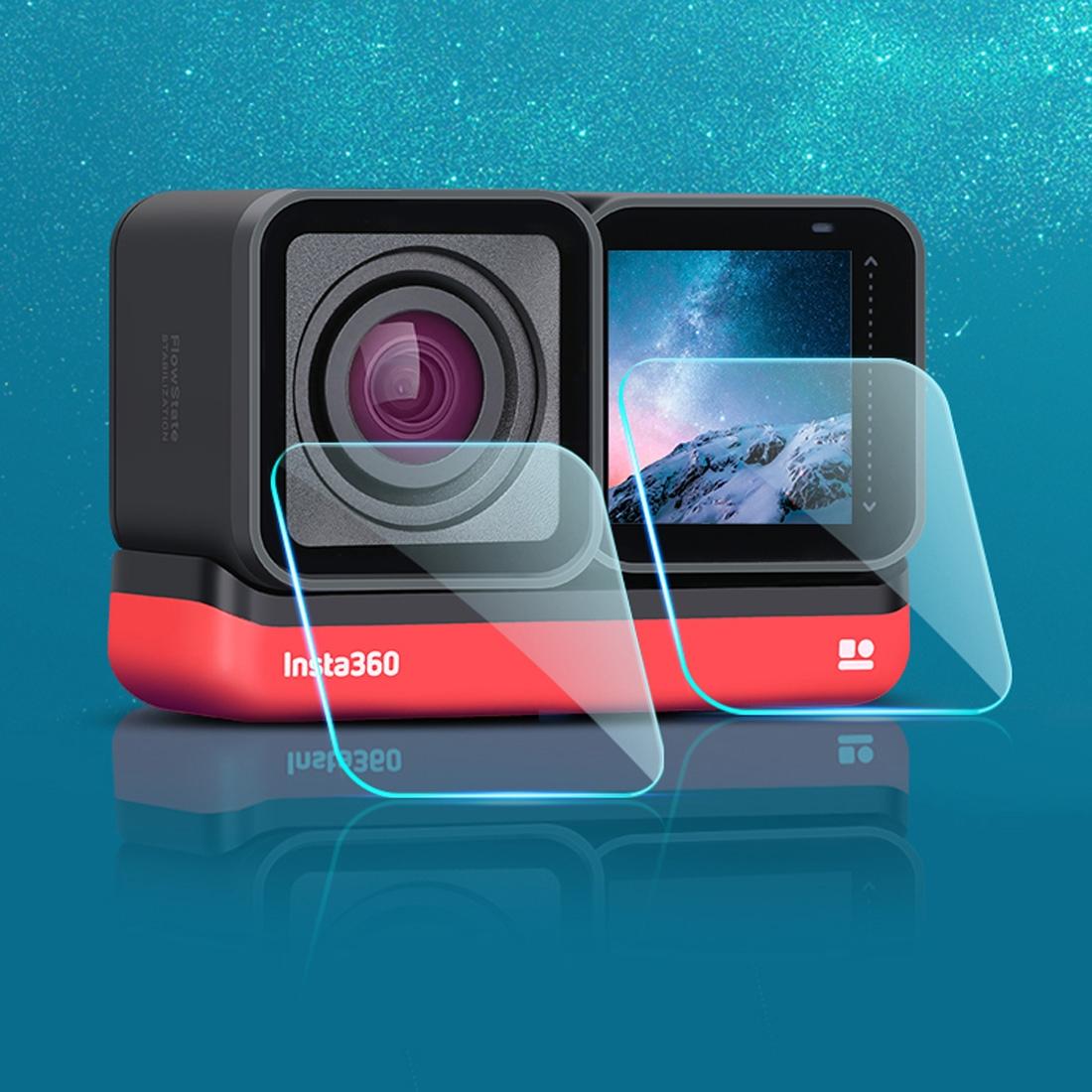 Tempered Glass Film for Insta360 one r 4k Lcd Display and Lens