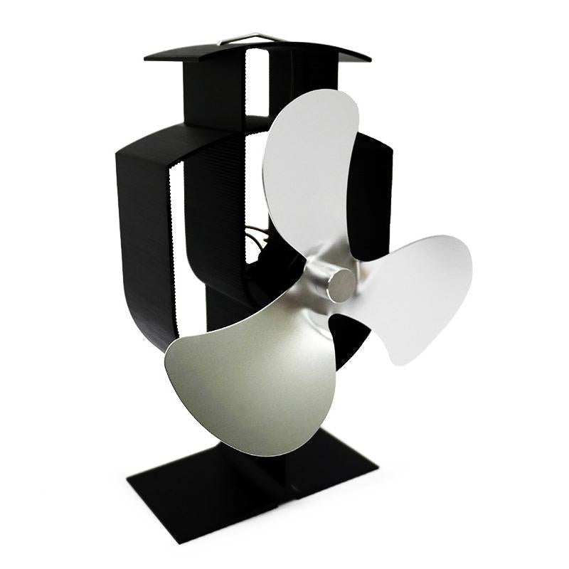 High-temp Metal Heat-powered Stove Fan - 3 Blades - Bronze