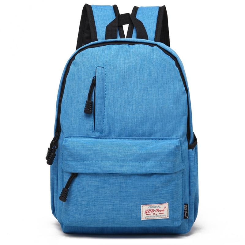 Multi-function Canvas Laptop Backpack - Fits 15.6 Macbook Samsung Sony Dell Alienware Chuwi Asus Hp - 42x29x13cm - Baby Blue