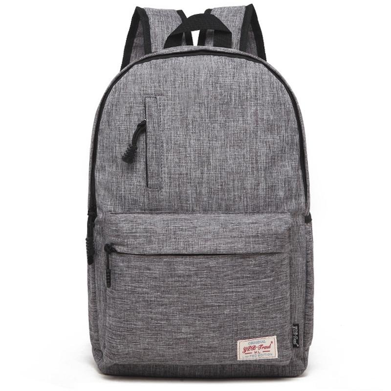 Multi-function Canvas Laptop Backpack - Fits 15.6 Macbook Samsung Sony Dell Alienware Chuwi Asus Hp - 42x29x13cm - Baby Blue