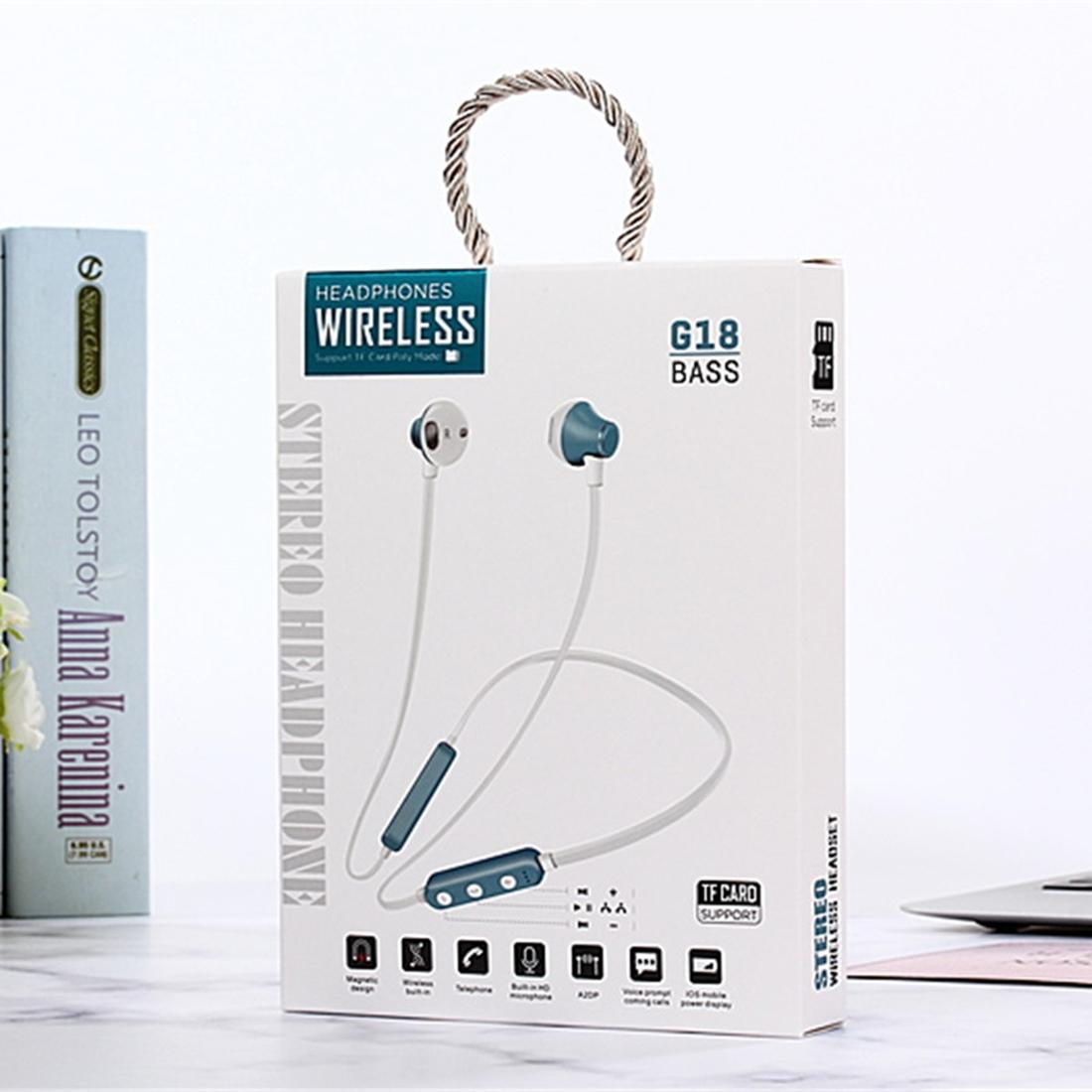 Sport Wireless Bluetooth 5.0 Earphones - Mg-g18 4.2 - Baby Blue