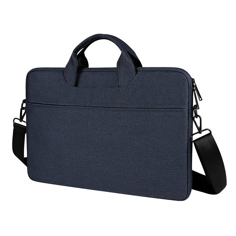 Hidden Portable One-shoulder Handbag for 14.1 Laptops - Waterproof Oxford Cloth - Navy Blue