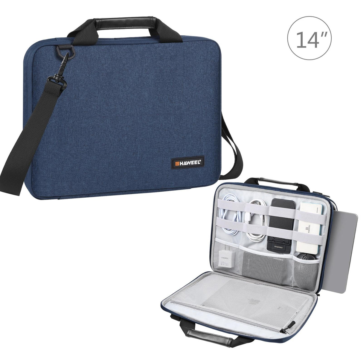 Convertible Laptop Bag for Macbook Thinkpad Asus Hp - Navy Blue