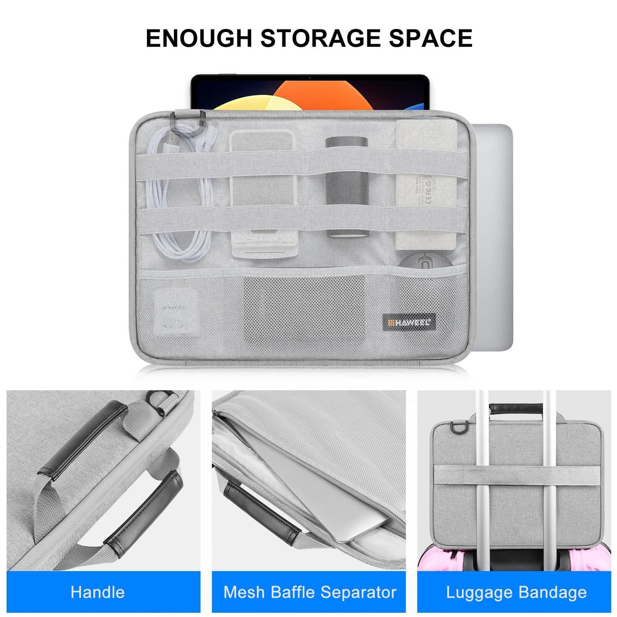 Convertible Laptop Bag for Macbook Thinkpad Asus Hp - Navy Blue