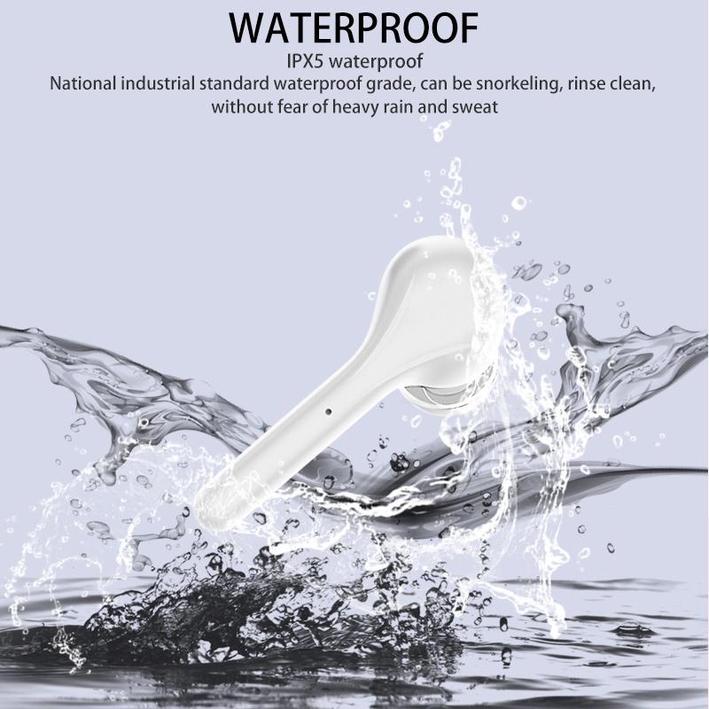 Wireless Stereo Sports Bluetooth Earphones with Charging Box - K88 Tws - White