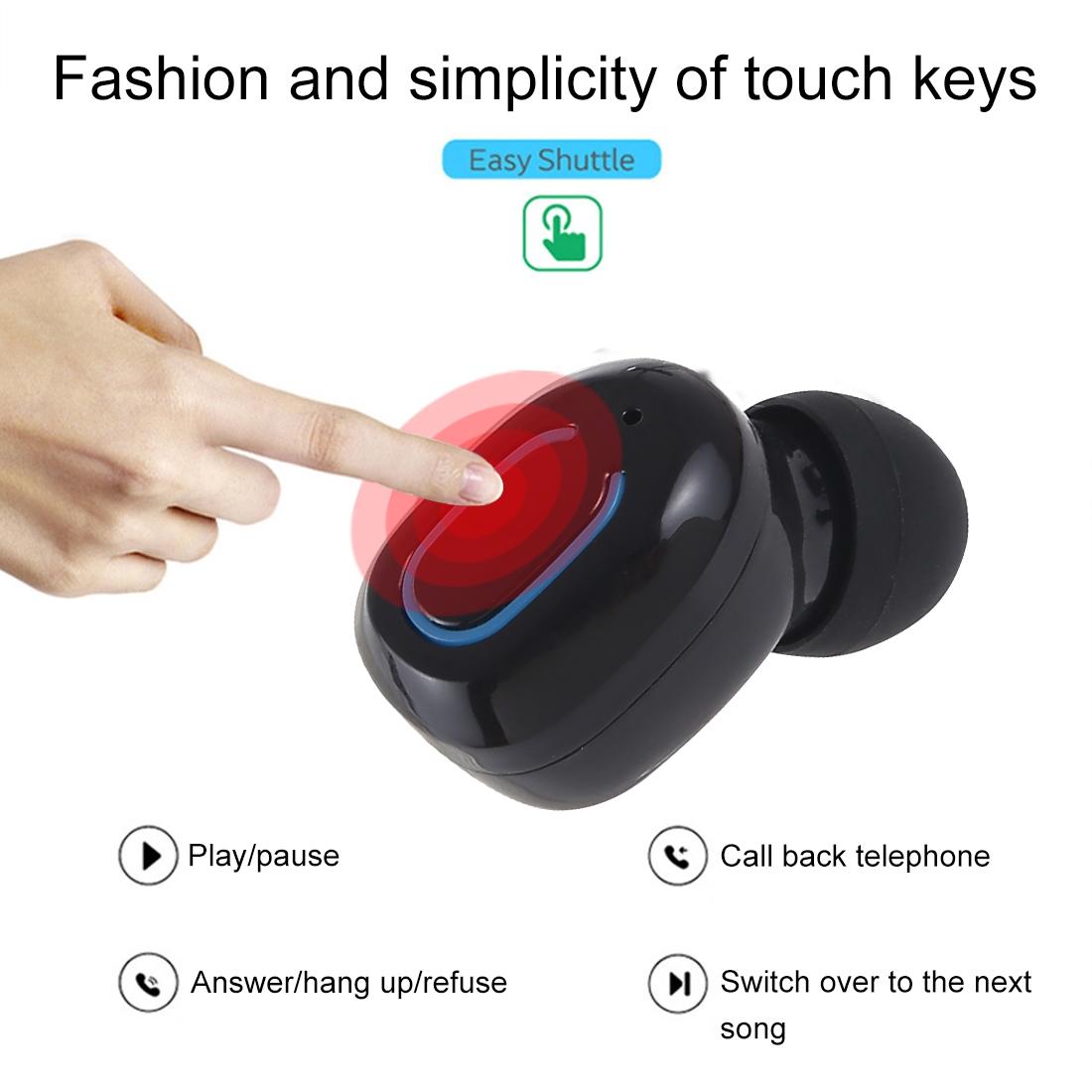 Wireless Stereo Bluetooth Earphones with Charging Case -tws Dazzling - White