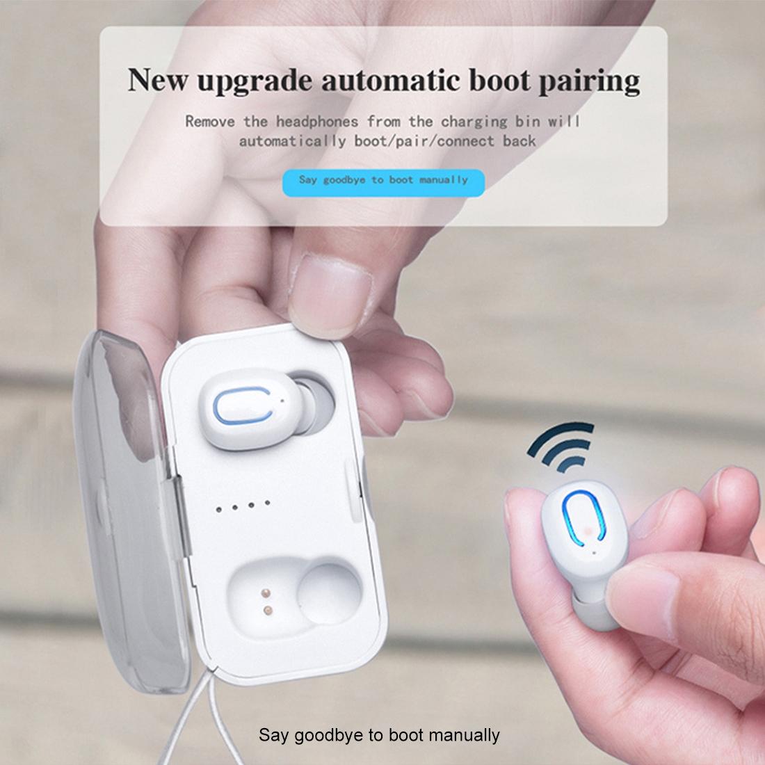 Wireless Stereo Bluetooth Earphones with Charging Case -tws Dazzling - White