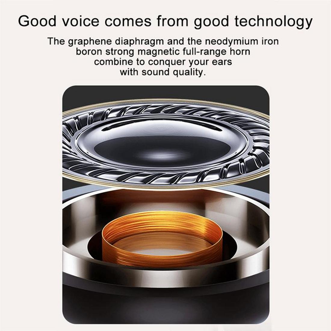 Wireless Stereo Earphones with Magnetic Charging Box - T-88