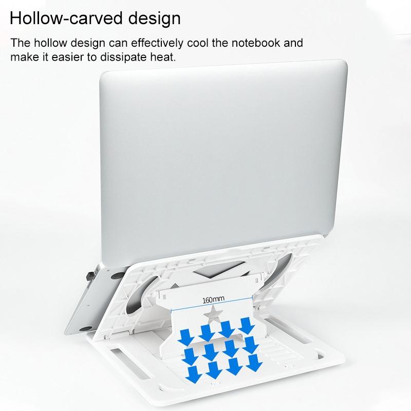 Enhanced Laptop Cooling Stand - Versatile and Efficient - White