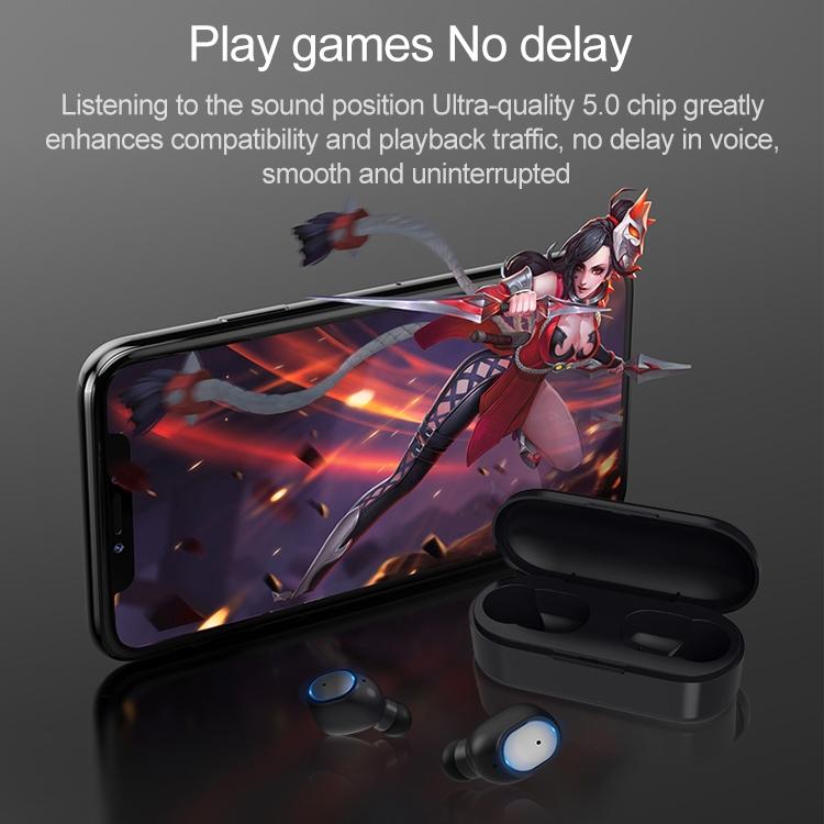 Wireless Sports Bluetooth Earphones - Binaural Stereo 5.0 - White