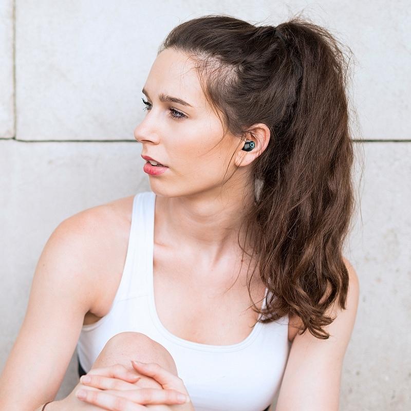 Wireless Bluetooth Earphones with Charging Box - White