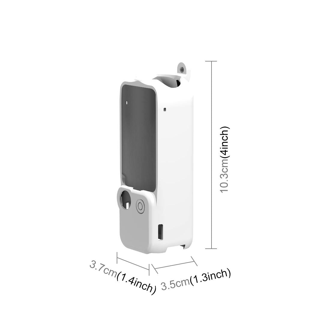 3 in 1 Silicone Case Set for Dji Pocket 3 - White