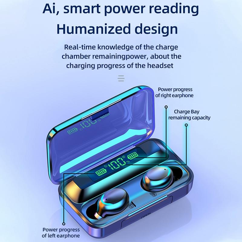 Led Mirror with Noise-cancelling Bluetooth Earphones - White