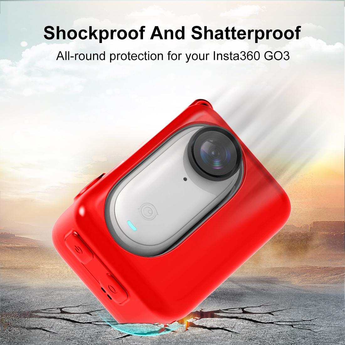 Silicone Charging Case for Insta360 Go 3 Camera - White