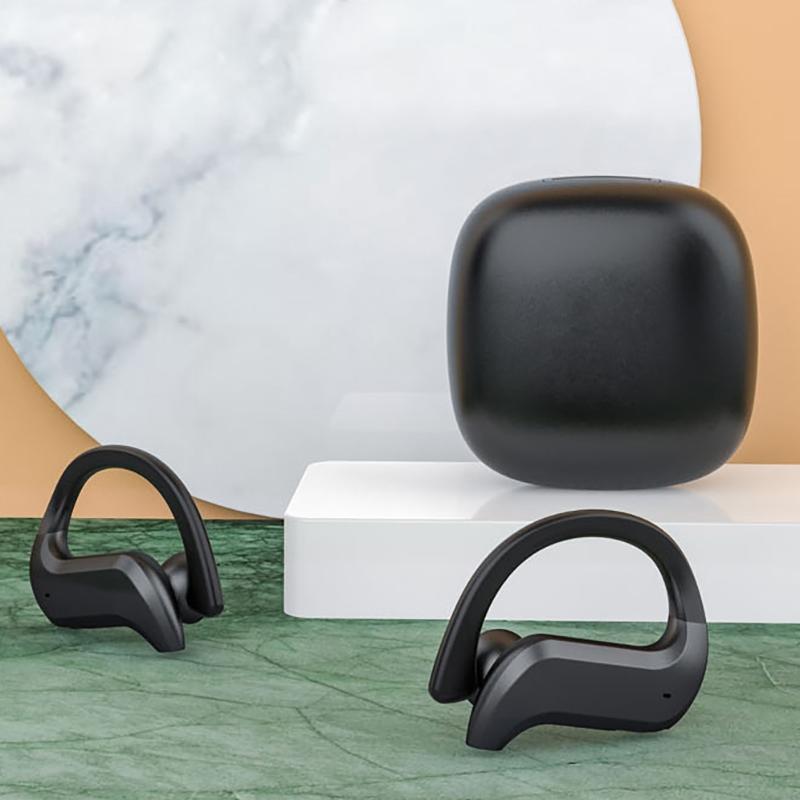 Wireless Bluetooth Earphones with Charging Box and Digital Display - 258 - White