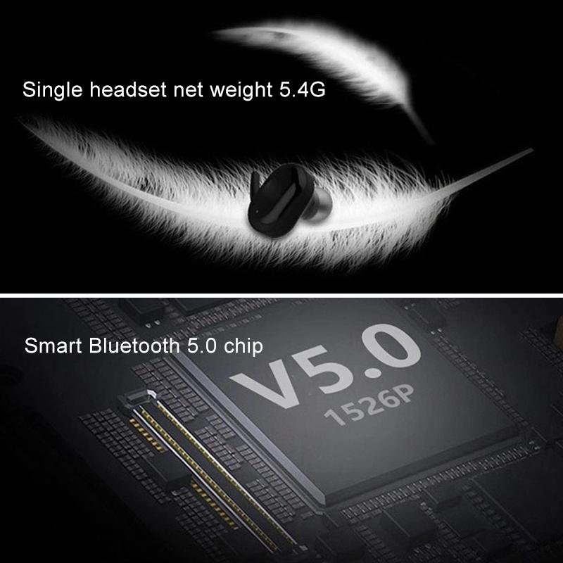 Waterproof Touch Wireless Bluetooth Earphones + Charging Box - White