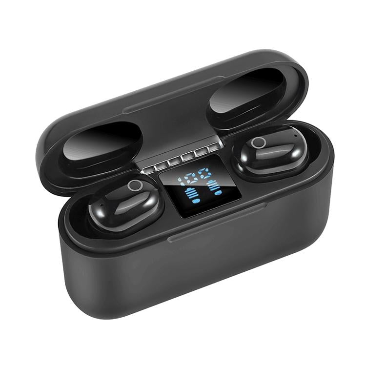 Wireless Bluetooth Headset with 2000mah Charging Case - Touch & Magnetic Charging - White