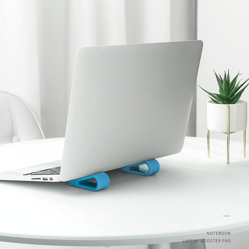 Adjustable Notebook Stand for Improved Cooling and Comfort - White