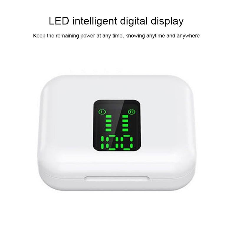 Wireless Bluetooth Earphones with Charging Box & Led Display