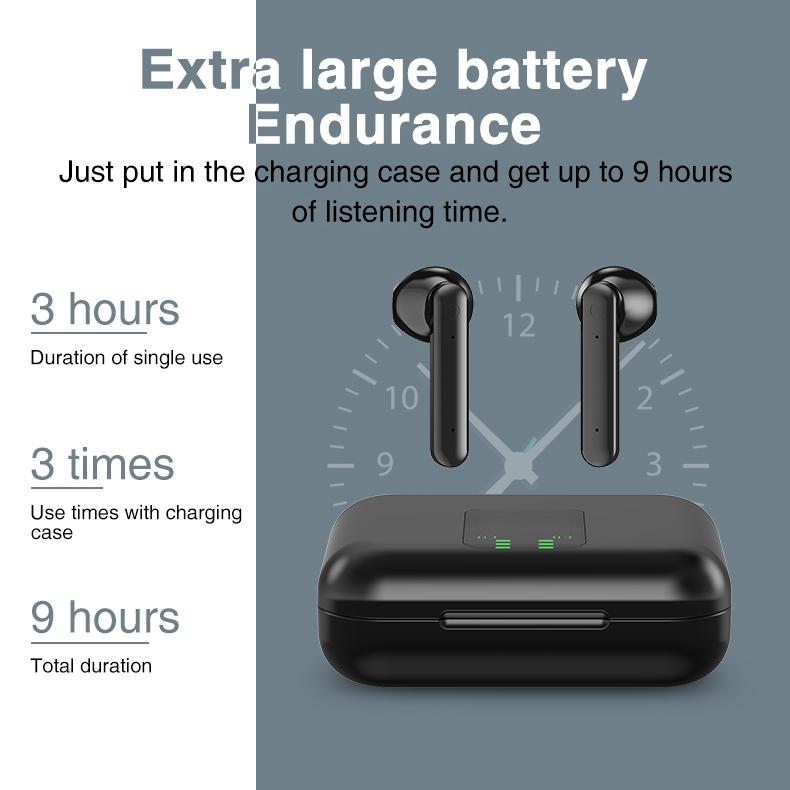 Wireless Bluetooth Earphones with Charging Box & Led Display