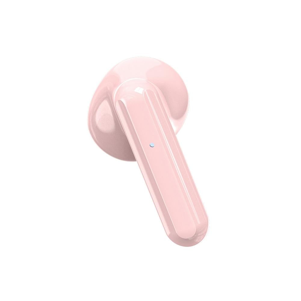 Wireless Hifi Stereo Earphones with Charging Case and Make-up Mirror - White