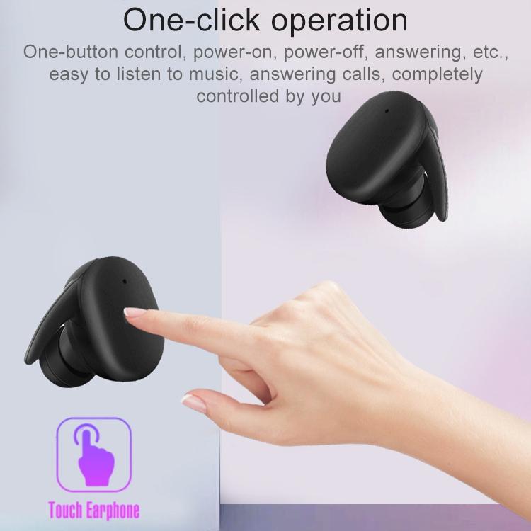 Waterproof Wireless Bluetooth Earphones with Magnetic Charging Box - 300mah - White