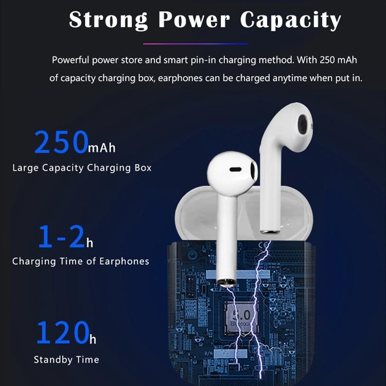 Wireless Tws Sport Stereo Bluetooth Headset with Charging Box - Bluetooth 5.0