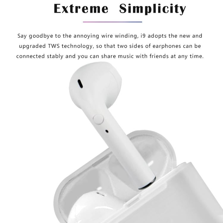 Wireless Tws Sport Stereo Bluetooth Headset with Charging Box - Bluetooth 5.0