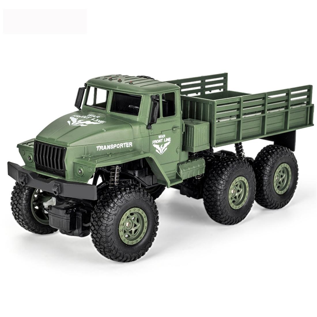 2.4ghz 4ch Remote Control Dongfeng 7 Six-wheeled Armor Truck Toy - Yellow