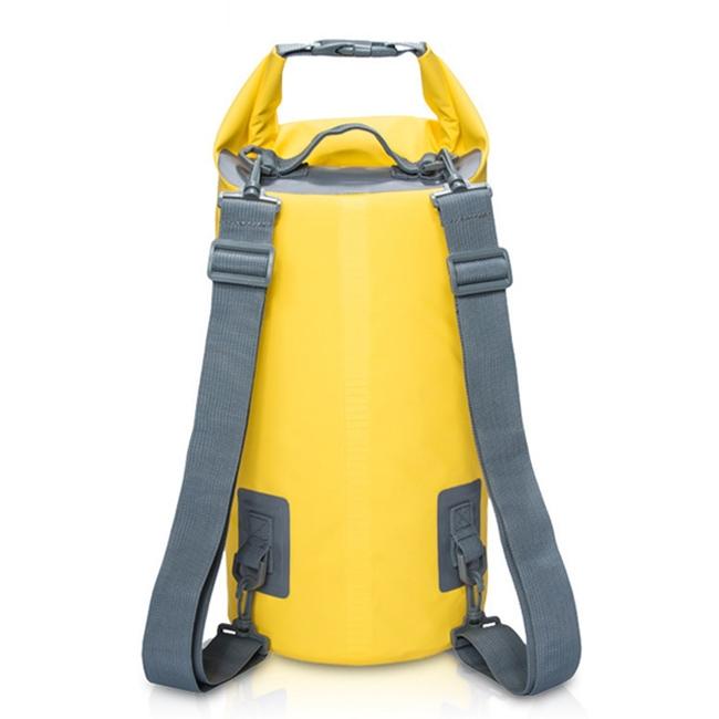 Waterproof Dual Shoulder Strap Dry Bag 50L Capacity - Yellow
