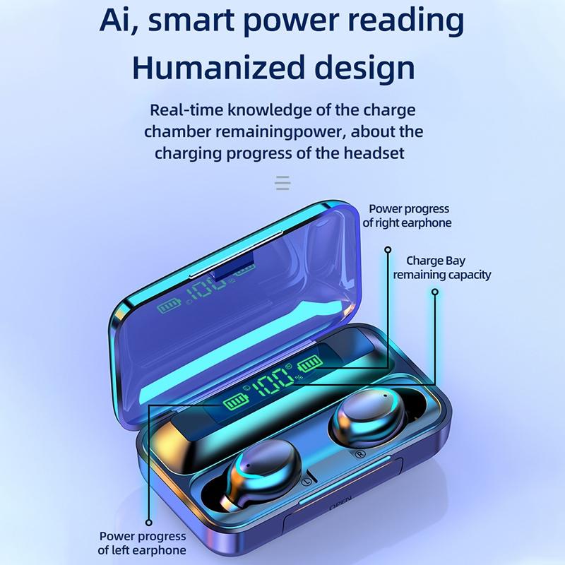 Macaron Series Bluetooth Earphones with Breathing Light & Noise Reduction - Yellow