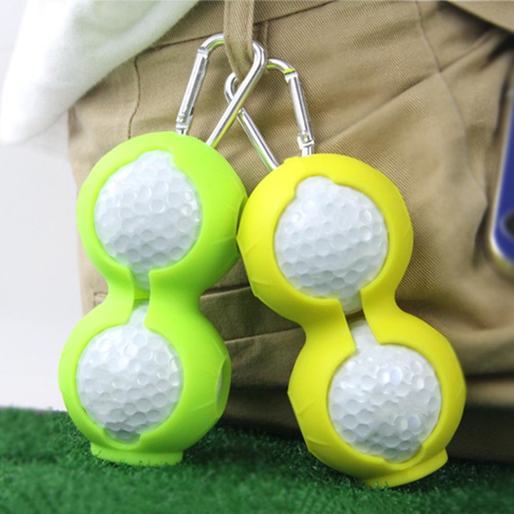 2-pack Golf Silicone Double-ball Protection Sleeves - Yellow