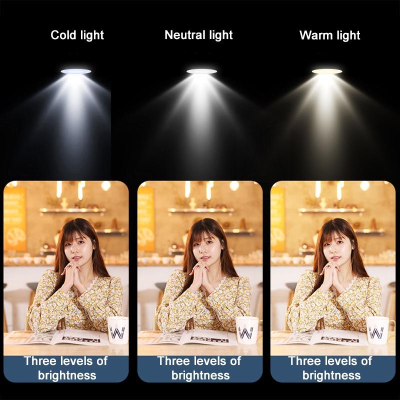 Bluetooth Remote Selfie Stick with Dual Fill Light and Tripod - Yellow