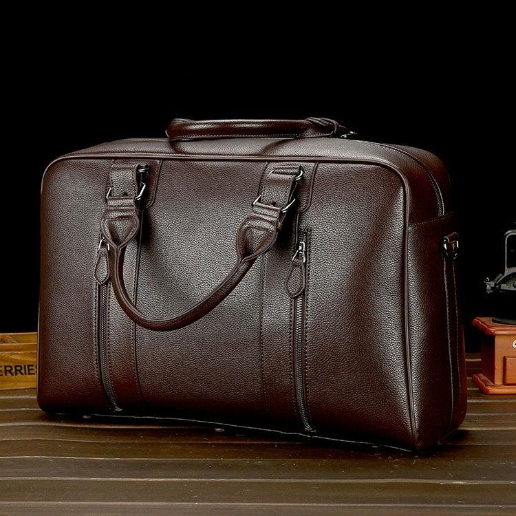 Large Leather Gym & Travel Bag - Spacious & Stylish