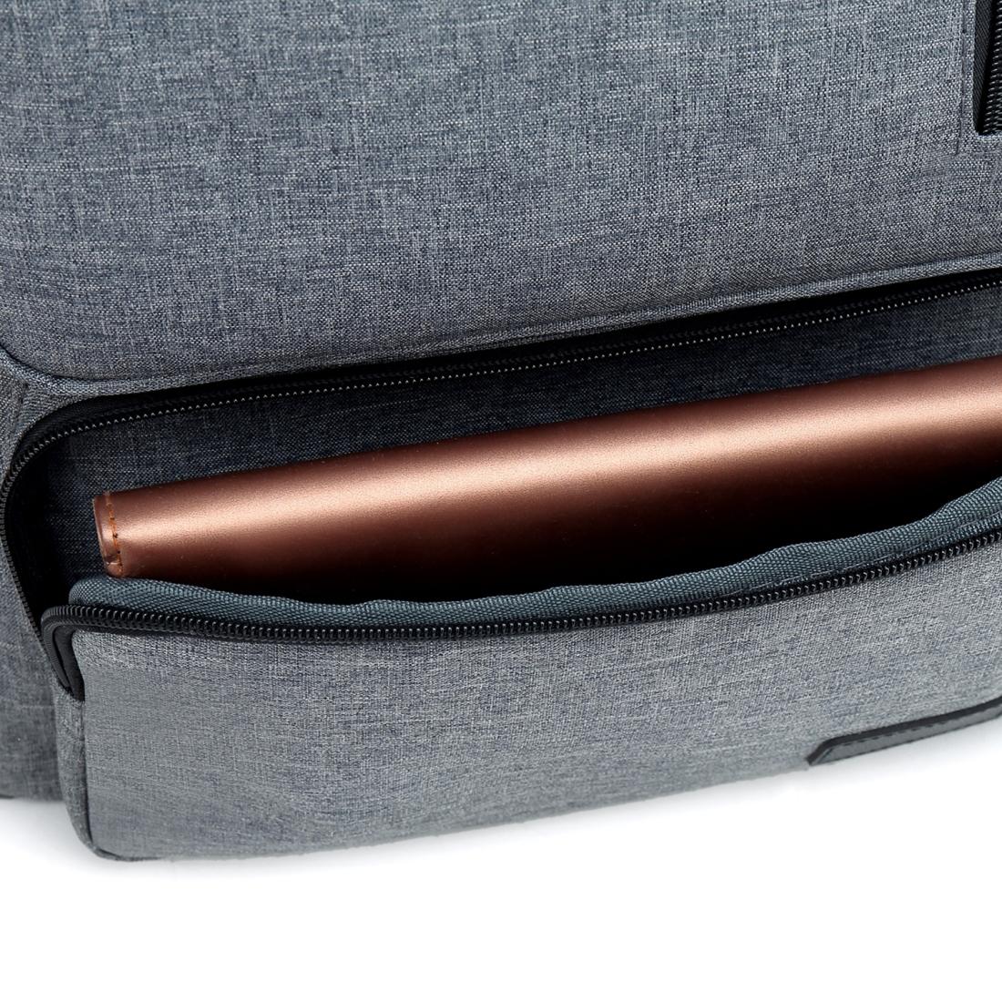 Stylish Notebook Tablet Backpack - Spacious & Casual - Brown