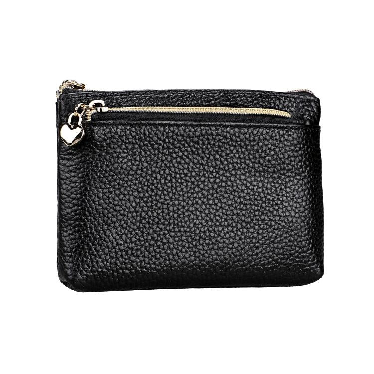 Spacious Litchi Texture Rfid Hand Wallet - Brown