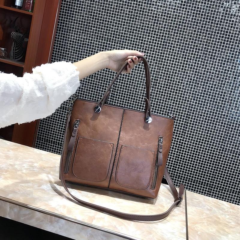 Stylish Brown Pu Shoulder Bag For Women