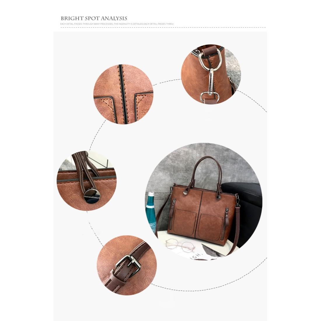 Stylish Brown Pu Shoulder Bag For Women