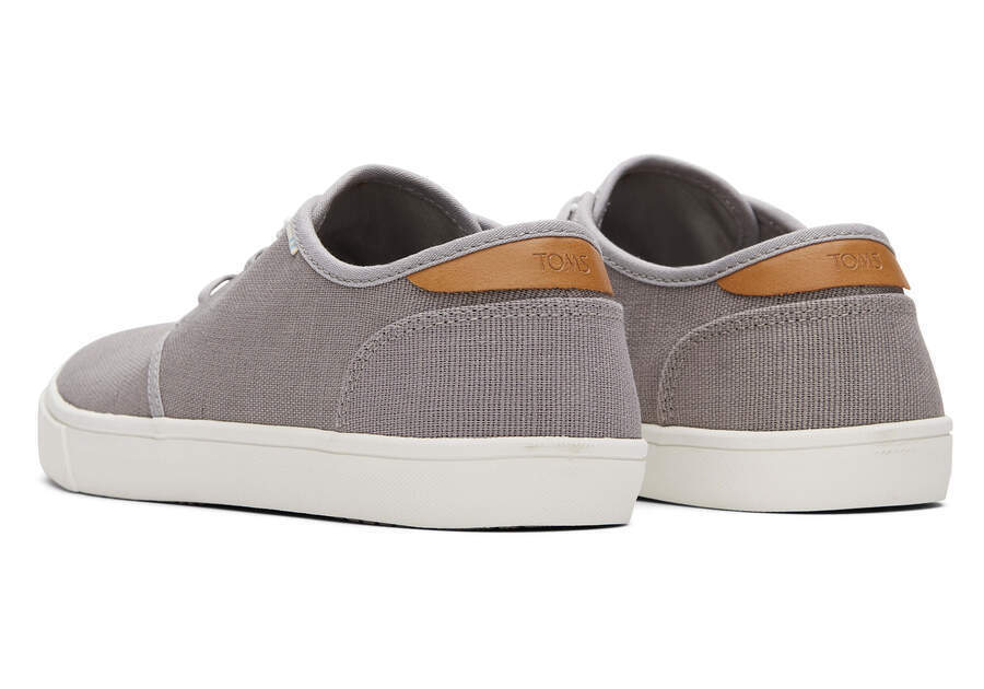 TOMS Men's Lightweight Grey Canvas Sneakers - US Size 9